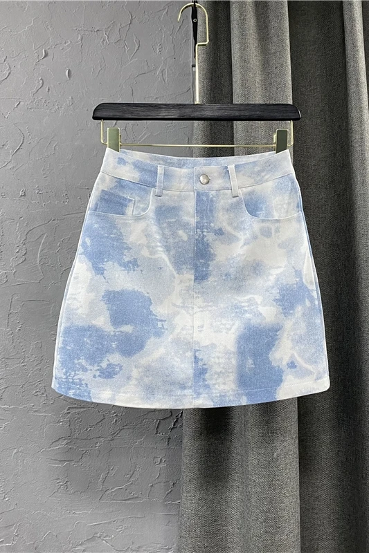 Light Blue Tie Dye Denim Skirt Women's Summer Skirt 2021 New Korean Fashion High Waist Skirt Slim A Line Skirt
Light Blue Tie Dye Denim Skirt Women's Summer Skirt 2021 New Korean Fashion High Waist Skirt Slim A Line Skirt
