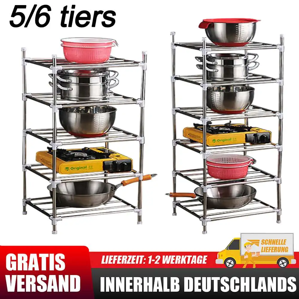 5/6-Shel Stainless Kitchen Shelf Storage Rack Rotating Gap Unit Organizer For Kitchen Garage Bathroom Laundry
5/6-Shel Stainless Kitchen Shelf Storage Rack Rotating Gap Unit Organizer For Kitchen Garage Bathroom Laundry