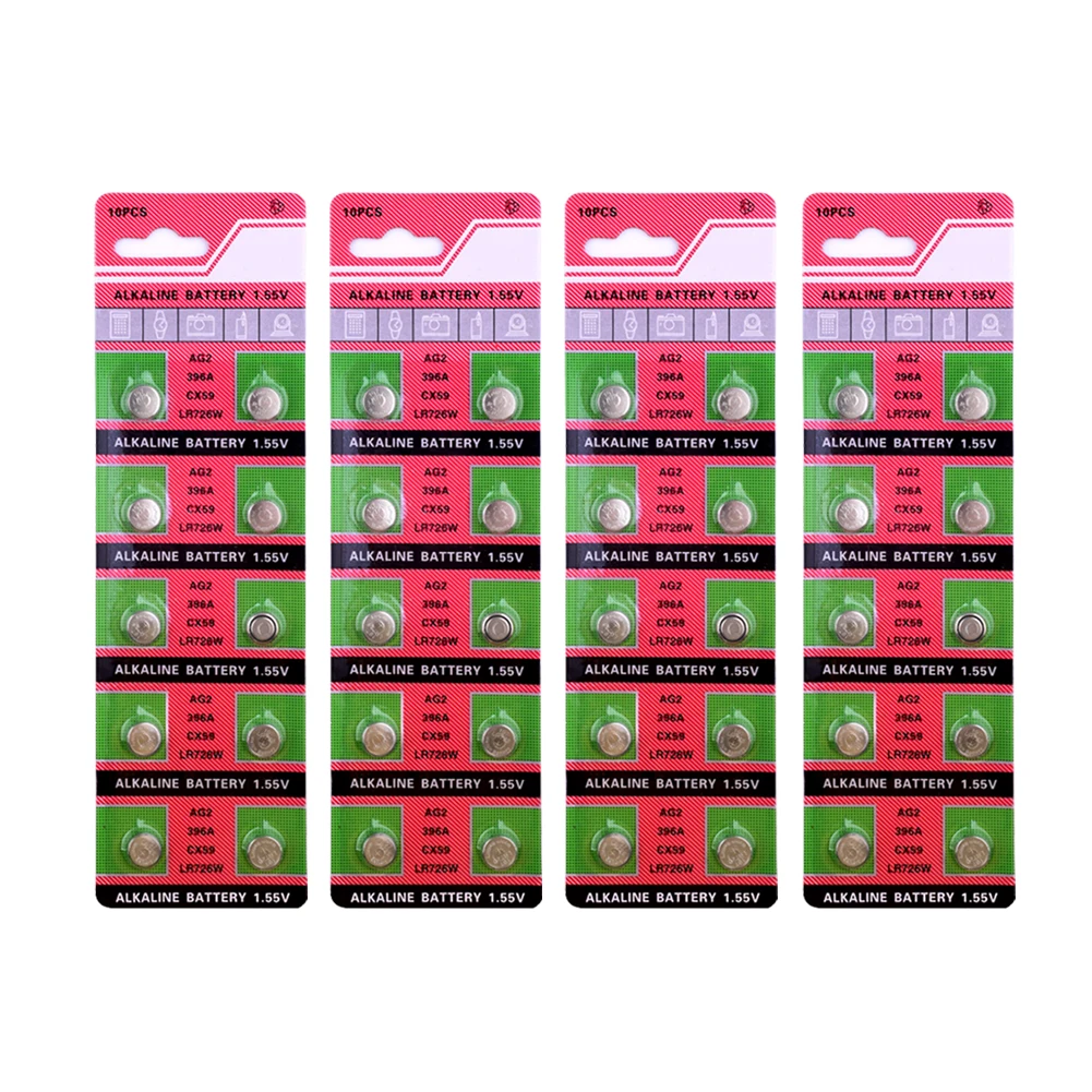 AG2 396 SR726SW SR59 Alkaline Coin Cells Button Batteries For Watch x40 1.55V 40Pcs AG2 Alkaline Battery G2 396A LR726 SR726W
AG2 396 SR726SW SR59 Alkaline Coin Cells Button Batteries For Watch x40 1.55V 40Pcs AG2 Alkaline Battery G2 396A LR726 SR726W