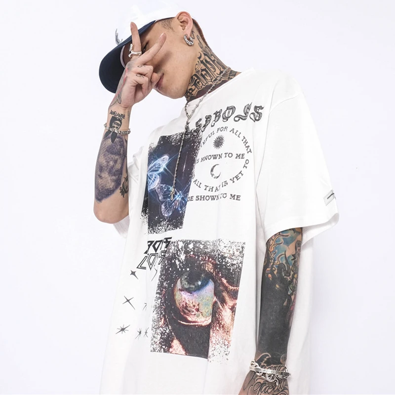GTDOM Hip Hop Men Butterfly Graffiti Letter Print T-Shirt 2021 Streetwear Harajuku Casual Short Sleeve Oversize Summer T-Shirts
GTDOM Hip Hop Men Butterfly Graffiti Letter Print T-Shirt 2021 Streetwear Harajuku Casual Short Sleeve Oversize Summer T-Shirts