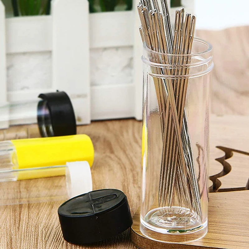 LMDZ 30 Large-Eye Hand Sewing Needles Stitching Needles Crochet Cross Stitch Weaving Sewing Tools with Transparent Bottle
LMDZ 30 Large-Eye Hand Sewing Needles Stitching Needles Crochet Cross Stitch Weaving Sewing Tools with Transparent Bottle
