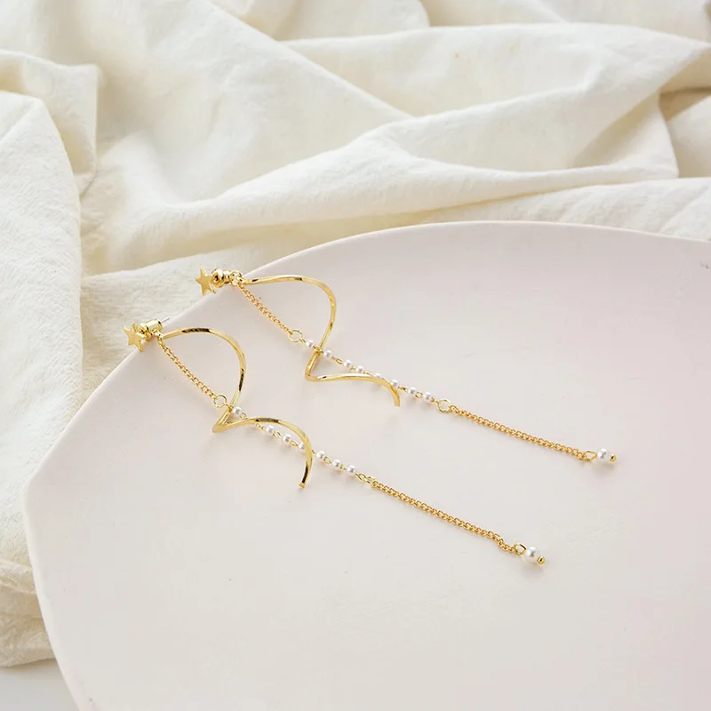 Korean Fashion 2021 Trend Jewelry Fall Earring Gold Long Earrings for Women Stud Clip on Earrings Jewelry Drop
Korean Fashion 2021 Trend Jewelry Fall Earring Gold Long Earrings for Women Stud Clip on Earrings Jewelry Drop
