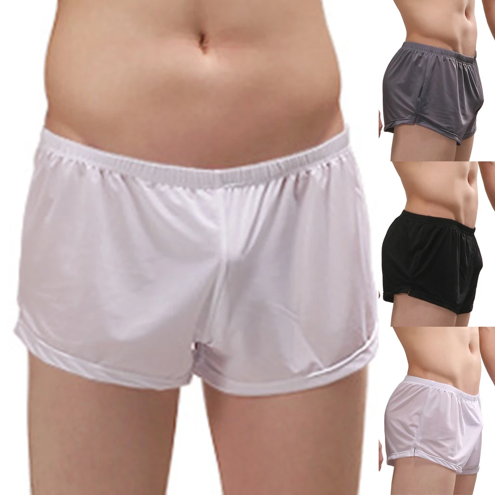 Men's Boxers Solid Color Sexy Boxer Midi Waist Underwear Mesh Shorts Trunks Underpants Breathable Sport See Through Male New
Men's Boxers Solid Color Sexy Boxer Midi Waist Underwear Mesh Shorts Trunks Underpants Breathable Sport See Through Male New