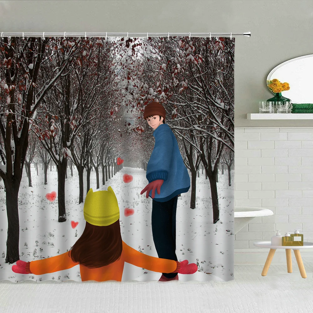 Lovers Propose Splicing Shower Curtain White Red Rose Flower Bathroom Decor Valentine's Day Girl Gift Waterproof Fabric Curtains 
Lovers Propose Splicing Shower Curtain White Red Rose Flower Bathroom Decor Valentine's Day Girl Gift Waterproof Fabric Curtains