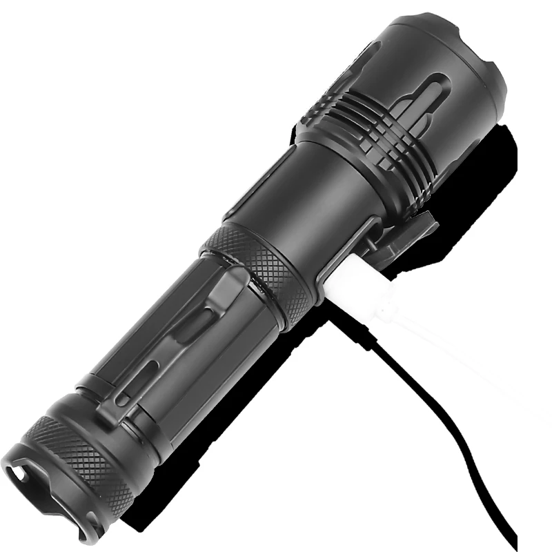 Aluminum Alloy Zoomable Light Outdoor Waterproof XHP99/XHP70 Super Bright Flashlight USB Rechargeable Torch Portable Lighting
Aluminum Alloy Zoomable Light Outdoor Waterproof XHP99/XHP70 Super Bright Flashlight USB Rechargeable Torch Portable Lighting