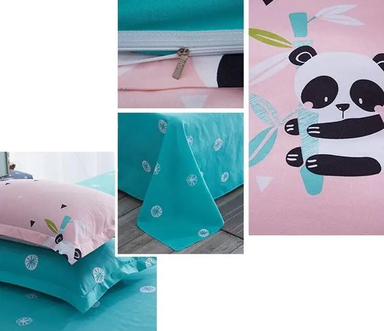Cute Panda Printing Bedding Set Duvet Quilt Cover+Sheet+Pillow Case Four-Piece B20
Cute Panda Printing Bedding Set Duvet Quilt Cover+Sheet+Pillow Case Four-Piece B20