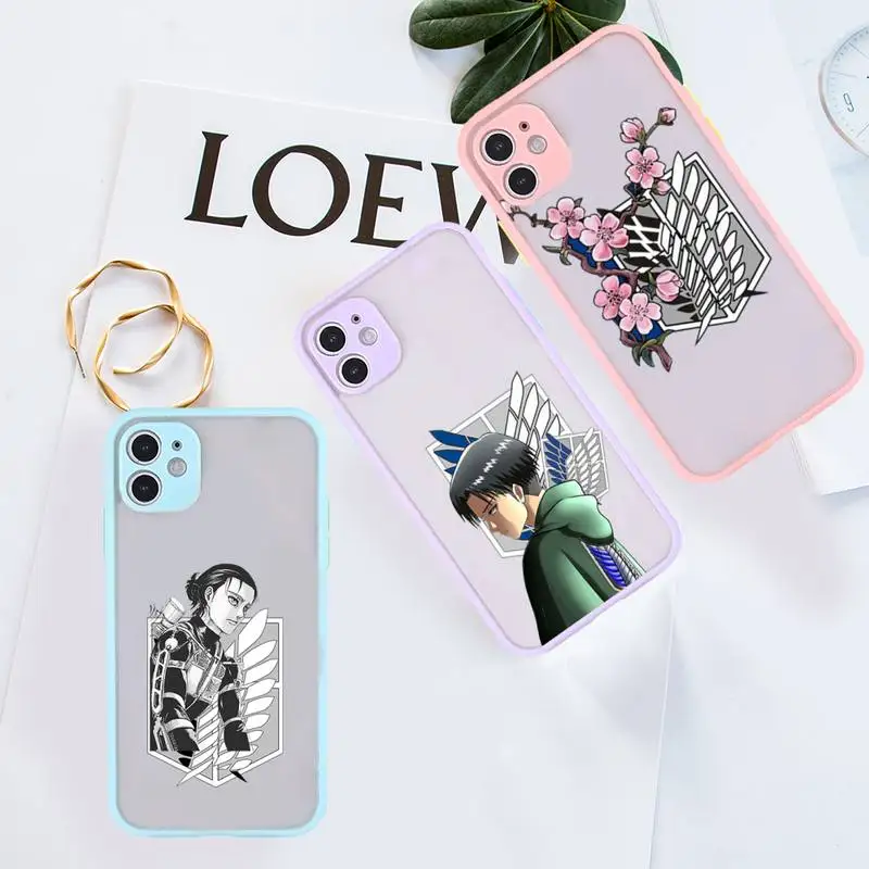 attack on titan Phone Case For iPhone 12 11 Mini Pro XR XS Max 7 8 Plus X Matte transparent Purple Back Cover
attack on titan Phone Case For iPhone 12 11 Mini Pro XR XS Max 7 8 Plus X Matte transparent Purple Back Cover