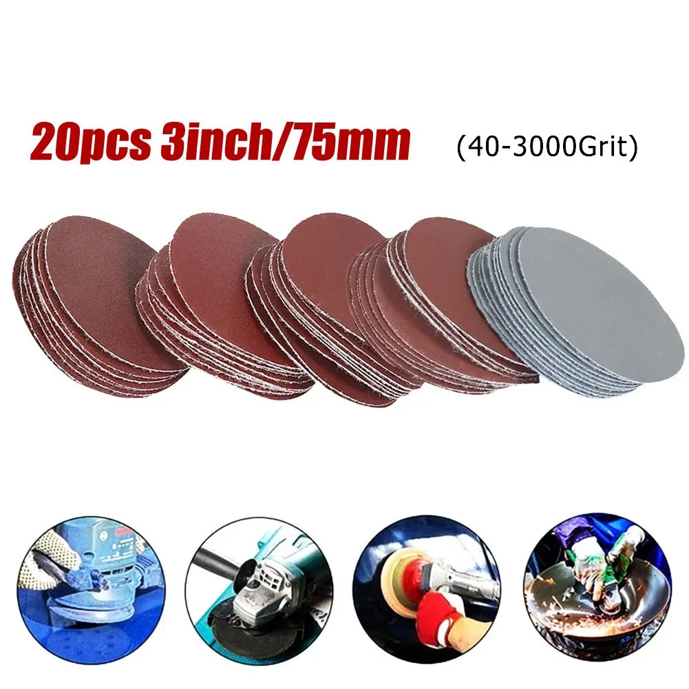 20pcs Sandpapers Sandpapers 3in/75mm Alumina For Polishing Metal Wood Jade Car Polishing Hook Loop Sander
20pcs Sandpapers Sandpapers 3in/75mm Alumina For Polishing Metal Wood Jade Car Polishing Hook Loop Sander