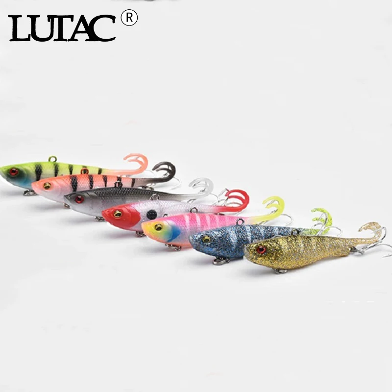 LUTAC NEW 65mm 10g Fishing lures VIB Bait Vibrating Soft bait Origin Hook Bass Insect fish Bait swimbait jigging
LUTAC NEW 65mm 10g Fishing lures VIB Bait Vibrating Soft bait Origin Hook Bass Insect fish Bait swimbait jigging