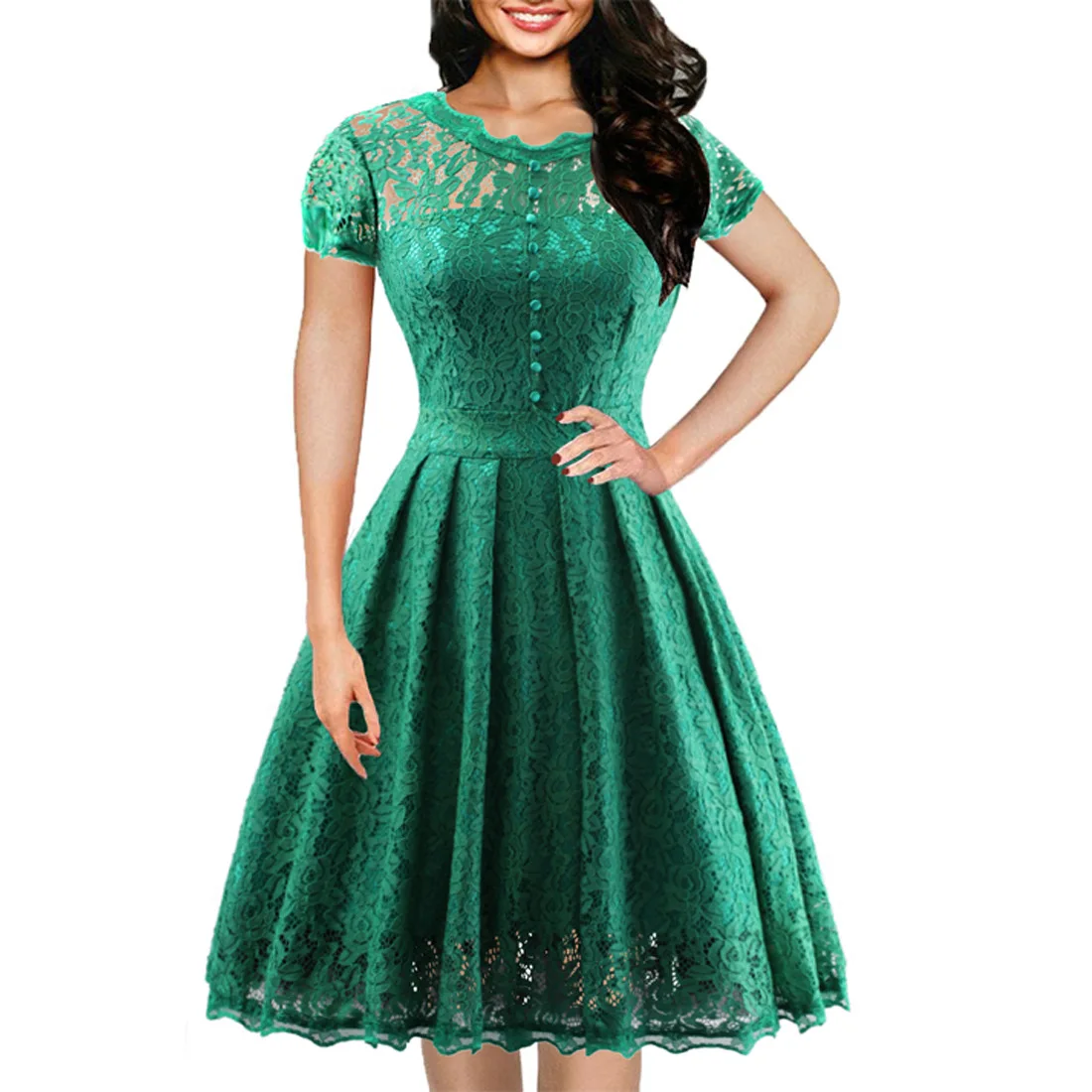 Women Summer Solid Color A-Line Dresses Lace V-Neck Short Sleeve Slim Dress For Woman Clothing 2021 Robe Femme Vestido De Mujer
Women Summer Solid Color A-Line Dresses Lace V-Neck Short Sleeve Slim Dress For Woman Clothing 2021 Robe Femme Vestido De Mujer