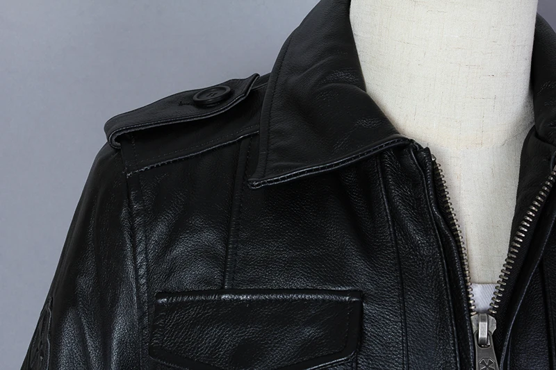 M65 Motorcycle Jacket Men Cowhide Genuine Leather Jacket Male Slim Fit Short Multi-pocket Locomotive Clothing Biker Coat
M65 Motorcycle Jacket Men Cowhide Genuine Leather Jacket Male Slim Fit Short Multi-pocket Locomotive Clothing Biker Coat