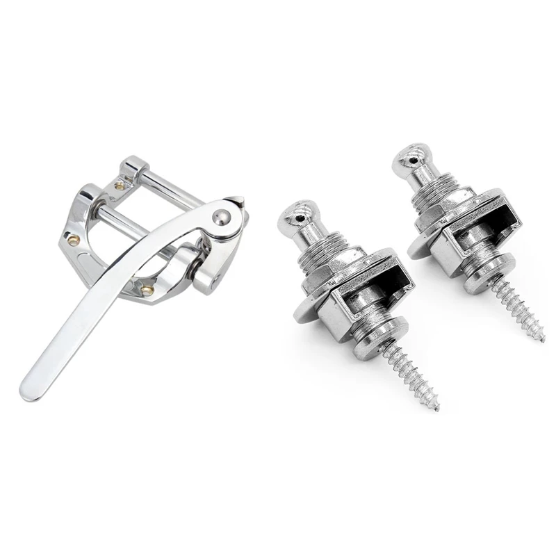 1 Set Alloy Vibrato Tailpiece Tremolo Bridge, Silver & 1 Set Guitar Strap Locks and Buttons Straplocks Strap
1 Set Alloy Vibrato Tailpiece Tremolo Bridge, Silver & 1 Set Guitar Strap Locks and Buttons Straplocks Strap