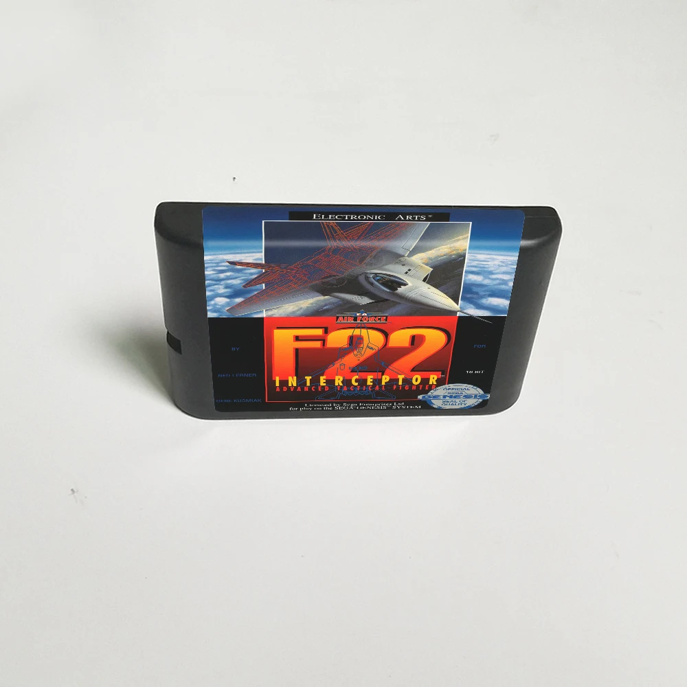 F22 Interceptor Advanced Tactical Fighter - 16 Bit MD Game Card for Sega Megadrive Genesis Video Game Console Cartridge
F22 Interceptor Advanced Tactical Fighter - 16 Bit MD Game Card for Sega Megadrive Genesis Video Game Console Cartridge