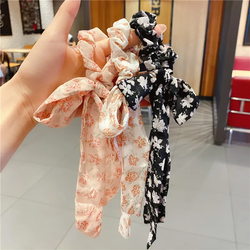 Flower Printed Bowknot Scrunchies Sweet Long Scarf Elastic Hair Bands Ponytail Hair Ties for Women Girls Hair Ropes Accessories
Flower Printed Bowknot Scrunchies Sweet Long Scarf Elastic Hair Bands Ponytail Hair Ties for Women Girls Hair Ropes Accessories