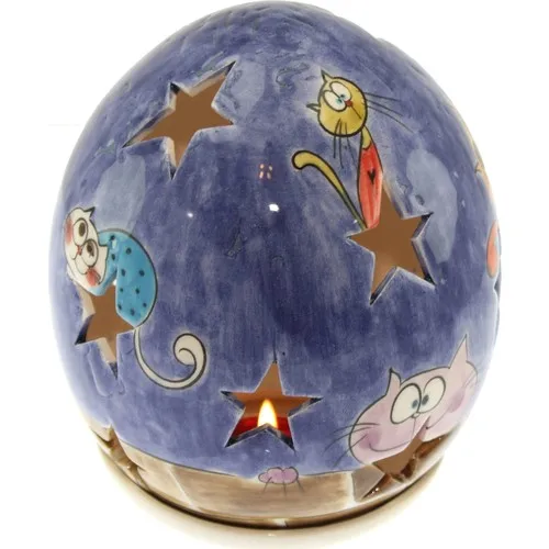 Authentic Tile Saklambaççı Cats Egg Candle Holder 
Authentic Tile Saklambaççı Cats Egg Candle Holder