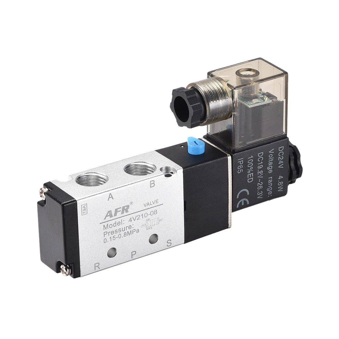 Uxcell DC 24V 5 Way 2 Position 1/4"PT, Air Control Solenoid Valve,Green Light,4V210-08
Uxcell DC 24V 5 Way 2 Position 1/4"PT, Air Control Solenoid Valve,Green Light,4V210-08