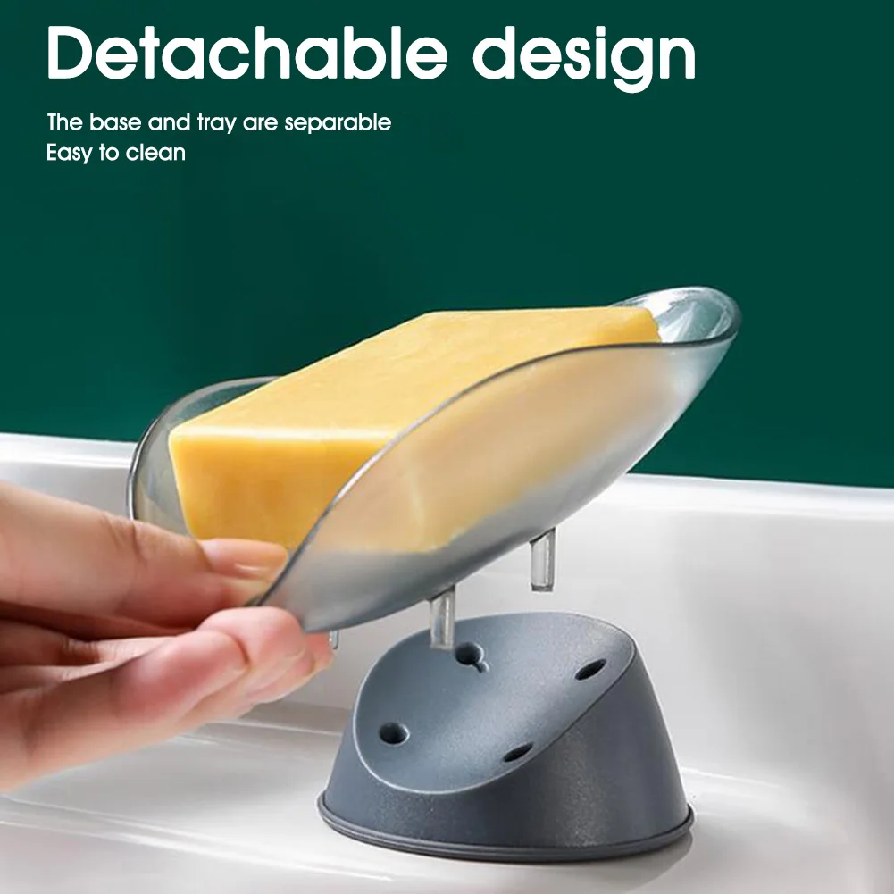 Drain Soap Holder Box Bathroom Shower Soap Storage Box Tray Rack Bathroom Accessories Drainage Plastic Box Ledge Leaf Shape
Drain Soap Holder Box Bathroom Shower Soap Storage Box Tray Rack Bathroom Accessories Drainage Plastic Box Ledge Leaf Shape