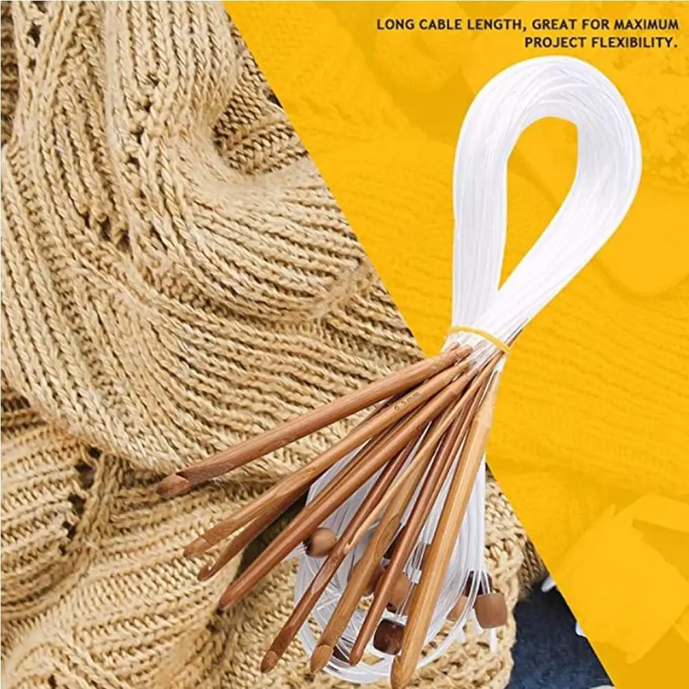 Knitting needle carbonized bleached carpet crochet lengthened crochet total length 1.2 meters with beaded crochet
Knitting needle carbonized bleached carpet crochet lengthened crochet total length 1.2 meters with beaded crochet