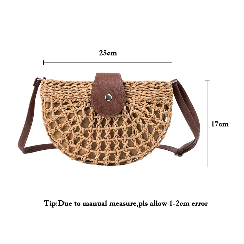 Women Summer Round Straw Bag Rattan Circle Bohemian Weave Shoulder Bag Handmade Knitted Crossbody Lady Casual Handbag SS3659 
Women Summer Round Straw Bag Rattan Circle Bohemian Weave Shoulder Bag Handmade Knitted Crossbody Lady Casual Handbag SS3659