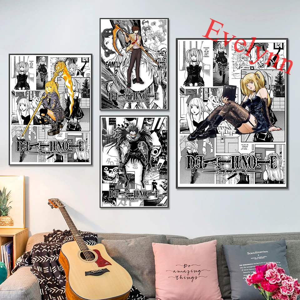Japanese Anime Death Note Canvas Poster And Prints Wall Art Picture Home bedroom Decor Pictures Modern Living Room Cuadros
Japanese Anime Death Note Canvas Poster And Prints Wall Art Picture Home bedroom Decor Pictures Modern Living Room Cuadros