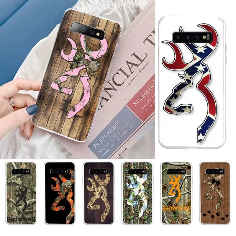 Camo Browning DIY Printing Phone Case For Samsung Galaxy S10 S10e S8 S9 Plus S7 Edge Note10 9 8 Soft Transparent TPU Cove 
Camo Browning DIY Printing Phone Case For Samsung Galaxy S10 S10e S8 S9 Plus S7 Edge Note10 9 8 Soft Transparent TPU Cove
