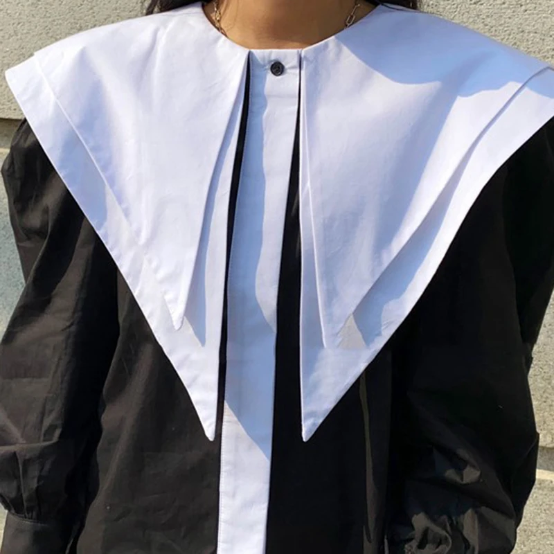 GALCAUR Patchwork Hit Color Shirt For Women Lantern Long Sleeve Loose Oversized Crew Neck Office Ladies Style Korean Shirts 2021
GALCAUR Patchwork Hit Color Shirt For Women Lantern Long Sleeve Loose Oversized Crew Neck Office Ladies Style Korean Shirts 2021