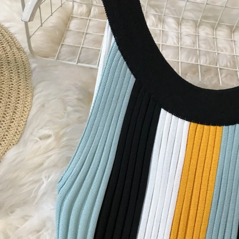 Новинка, летнее трикотажное платье в полоску, женская уличная одежда разных цветов, облегающее платье без рукавов, пикантное платье с высок...
Новинка, летнее трикотажное платье в полоску, женская уличная одежда разных цветов, облегающее платье без рукавов, пикантное платье с высок...