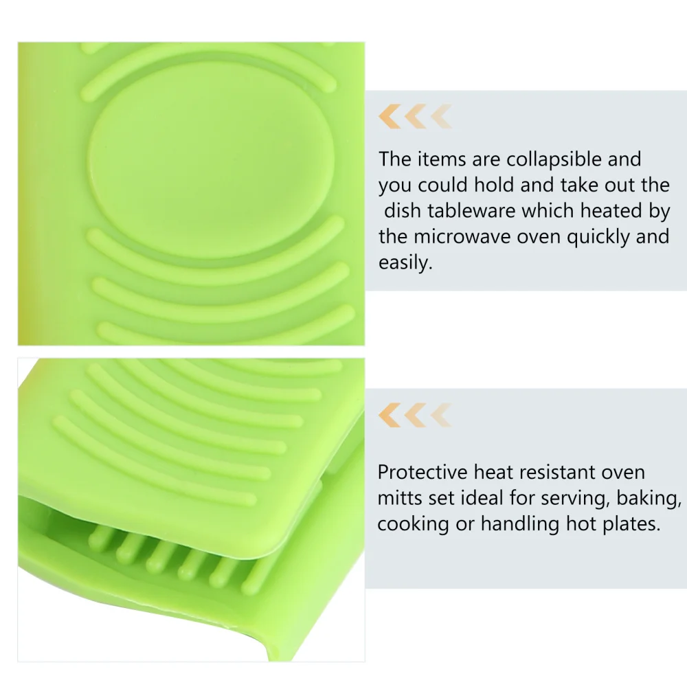 2pairs/4pcs Kitchen Mitts Hand Clips Anti-heat Anti-scald Silicone Heat Plate Clamp Clips Refrigerator Cooking Insulated
2pairs/4pcs Kitchen Mitts Hand Clips Anti-heat Anti-scald Silicone Heat Plate Clamp Clips Refrigerator Cooking Insulated