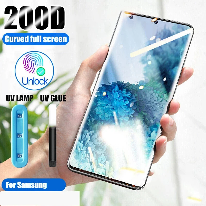 UV Liquid Full Glue Tempered Glass For Samsung Galaxy S20 S10 S8 S9 Plus S10E S20 Ultra Note 10 8 9 Plus Screen Protector
UV Liquid Full Glue Tempered Glass For Samsung Galaxy S20 S10 S8 S9 Plus S10E S20 Ultra Note 10 8 9 Plus Screen Protector