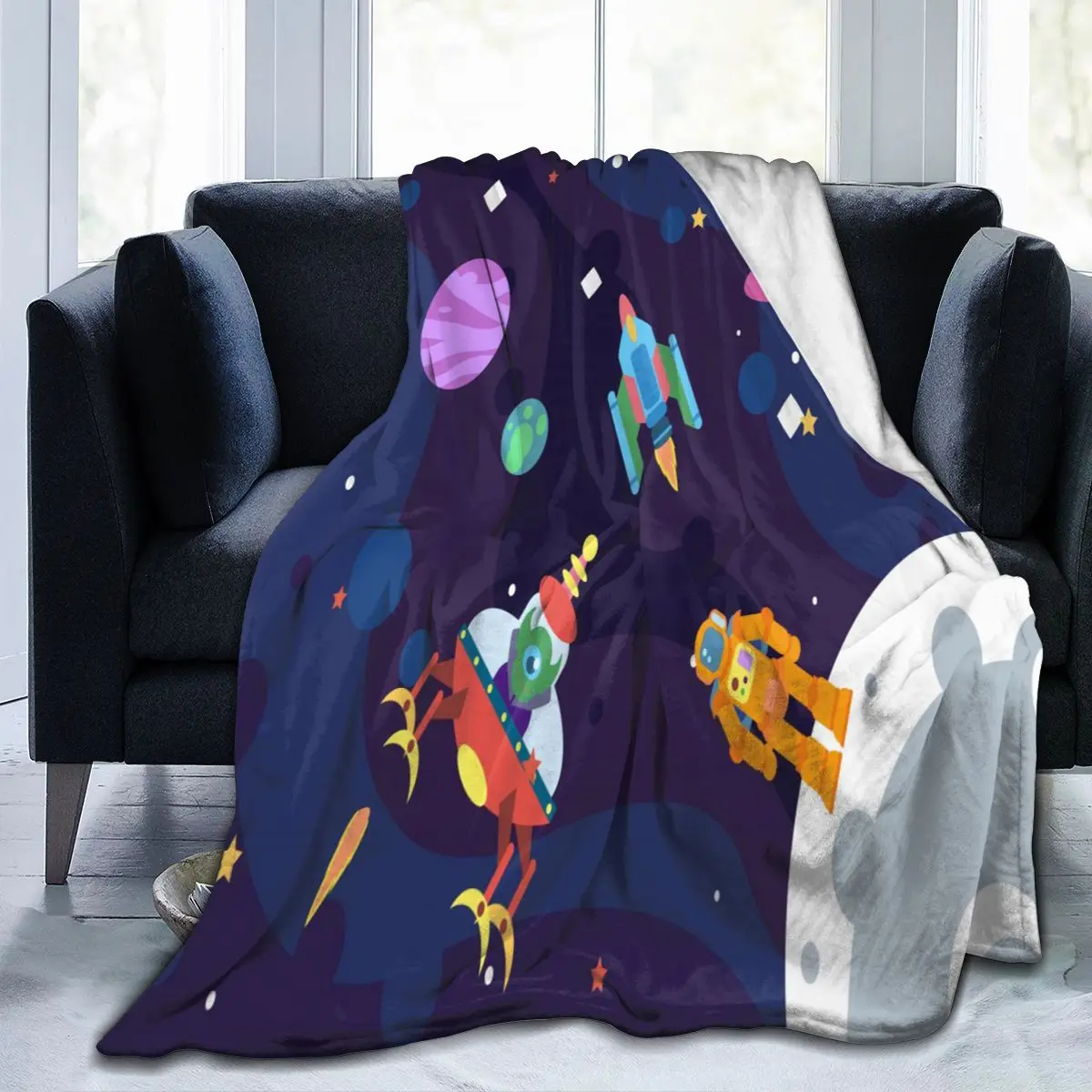 Soft Warm Flannel Blanket Astronaut Alien Travel Portable Winter Throw Thin Bed Sofa Blanket
Soft Warm Flannel Blanket Astronaut Alien Travel Portable Winter Throw Thin Bed Sofa Blanket
