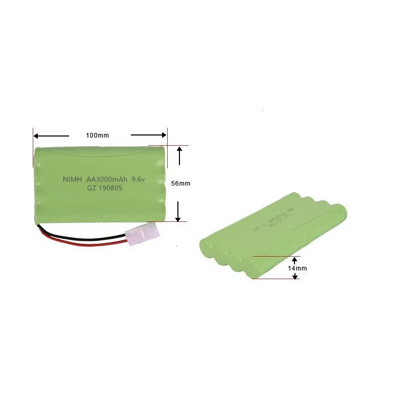 ( H Model ) Ni-MH 9.6V 3000mah Battery + 9.6v Charger For Rc toy Car Tank Train Robot Boat Gun AA 9.6v Rechargeable Battery Pack
( H Model ) Ni-MH 9.6V 3000mah Battery + 9.6v Charger For Rc toy Car Tank Train Robot Boat Gun AA 9.6v Rechargeable Battery Pack