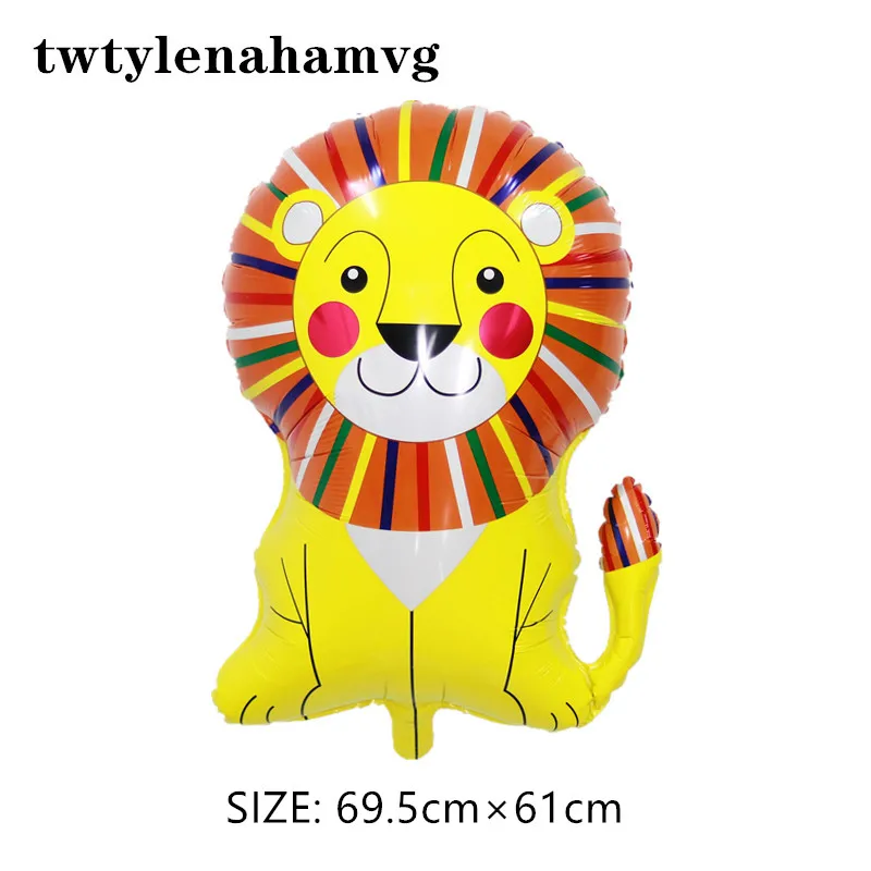 Желтый Лев животное король фольги новый воздушный шар зоопарк рекламные