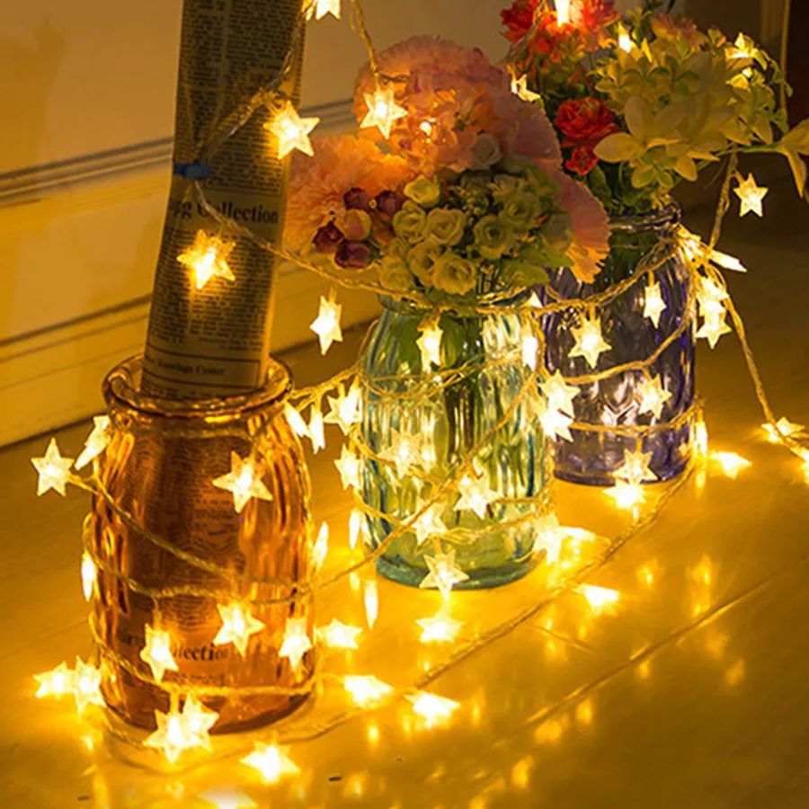 5/10/20/30M Star Shape Christmas LED String Lights Outdoor Christmas Fairy Light Garland For Wedding Party Holiday Club
5/10/20/30M Star Shape Christmas LED String Lights Outdoor Christmas Fairy Light Garland For Wedding Party Holiday Club