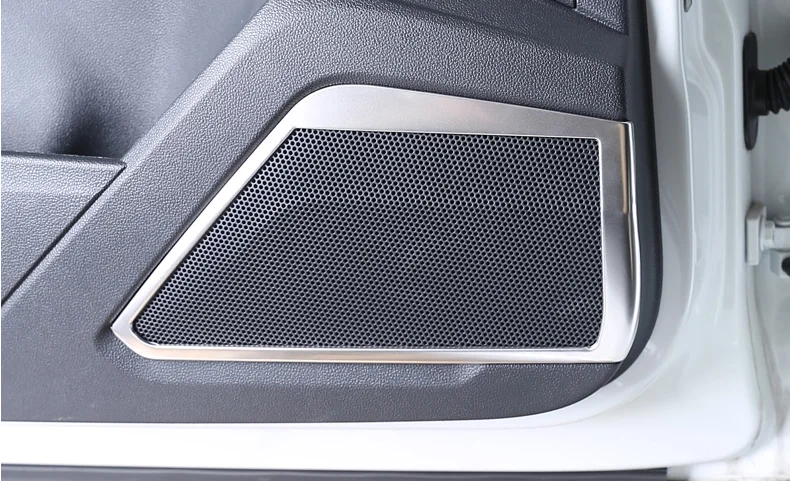 

Автомобильный аксессуар для VW T-Roc T Roc 2018 2019 внутренняя стереоколонка из нержавеющей стали для автомобильной двери громкоговоритель Аудио Громкий динамик крышка отделка