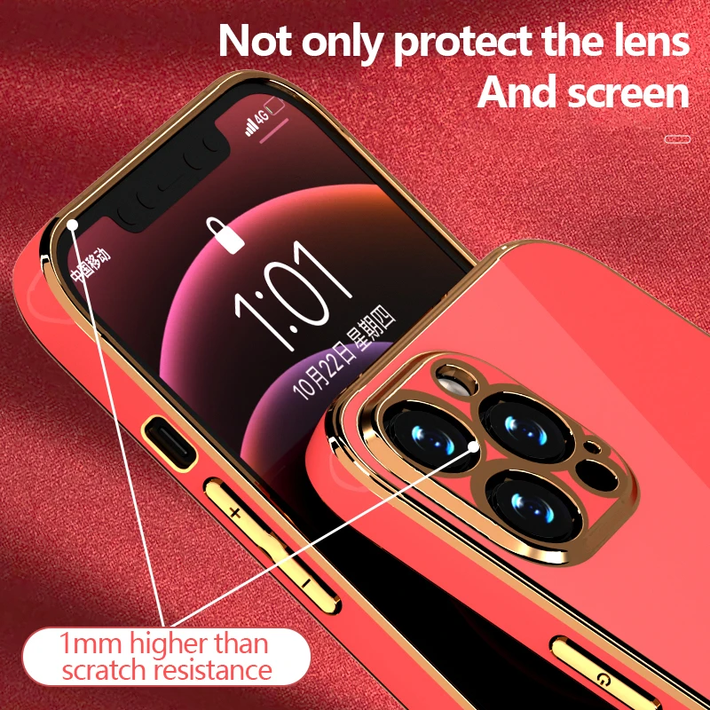 Luxury 9D Electroplated Straight-Edge Silicone Phone Case, Suitable For iPhone 12 11Pro XSmax XR X 8 7 Plus Anti-Drop Back Cover
Luxury 9D Electroplated Straight-Edge Silicone Phone Case, Suitable For iPhone 12 11Pro XSmax XR X 8 7 Plus Anti-Drop Back Cover