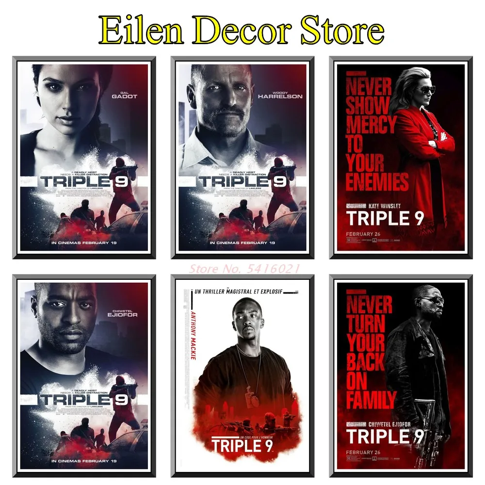 Triple 9 Movie Poster Posters & Prints Classic Movie Poster Funny Art Print Kraft Paper Wall Sticker 42X30cm
Triple 9 Movie Poster Posters & Prints Classic Movie Poster Funny Art Print Kraft Paper Wall Sticker 42X30cm