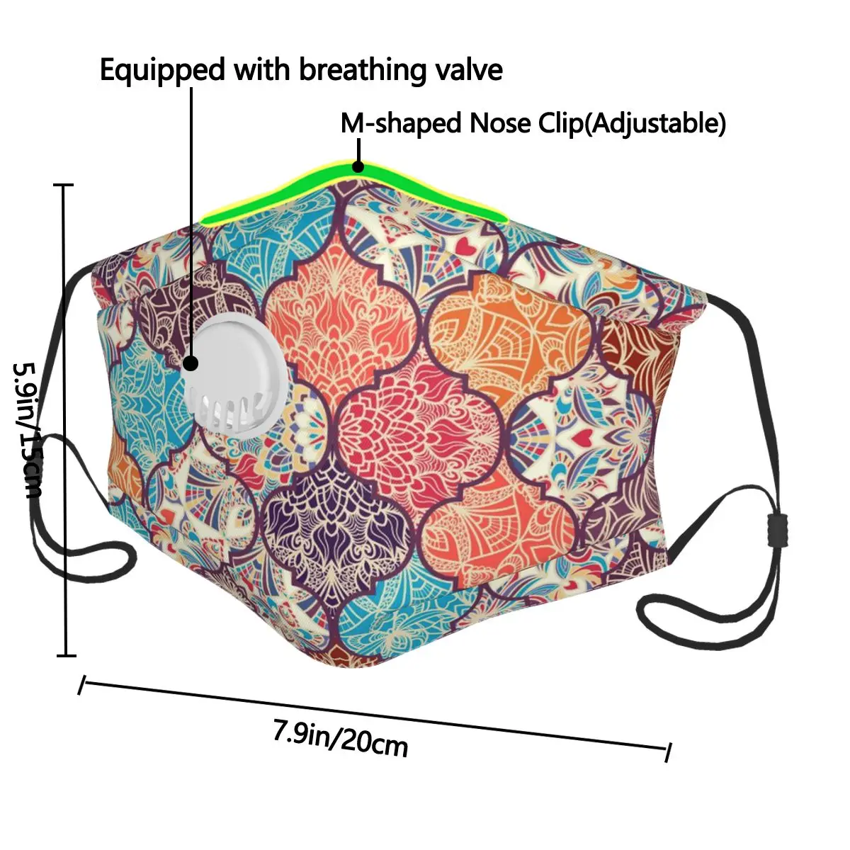 Breathable Face Mask Seamless Colorful Patchwork Turkish Style Protective Dust Mouth Cover Washable Reusable Mouth Mask
Breathable Face Mask Seamless Colorful Patchwork Turkish Style Protective Dust Mouth Cover Washable Reusable Mouth Mask