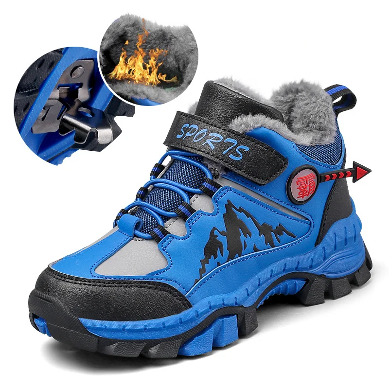 Kids Sneakers Boys Hiking Shoes Winter Outdoors Non Slip Comfortable Sport Casual Snow Boots Boy Children Warm Climbing Footwear
Kids Sneakers Boys Hiking Shoes Winter Outdoors Non Slip Comfortable Sport Casual Snow Boots Boy Children Warm Climbing Footwear