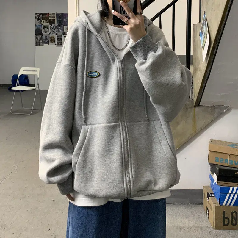 Winter women's jacket sweatshirt new thick zipper big pocket sweatshirt solid color coating Korean loose wild hoodie
Winter women's jacket sweatshirt new thick zipper big pocket sweatshirt solid color coating Korean loose wild hoodie