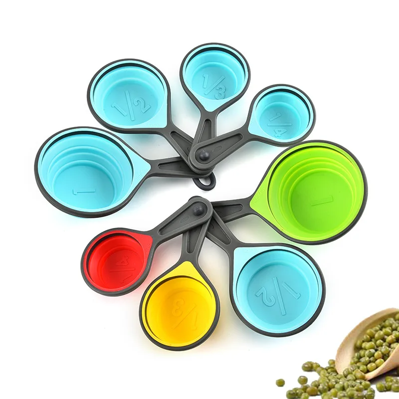 4pcs/set Food Grade Silicone Measuring Cups Spoons Folding Kitchen Measuring Cups Spoon For Baking Cook Tools
4pcs/set Food Grade Silicone Measuring Cups Spoons Folding Kitchen Measuring Cups Spoon For Baking Cook Tools