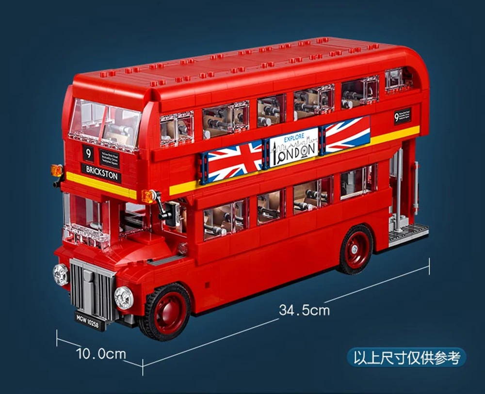 1686 PCS London Bus Compatible 1266 Vehicle Model Building Blocks Bricks DIY Toy Birthday Christmas Gifts
1686 PCS London Bus Compatible 1266 Vehicle Model Building Blocks Bricks DIY Toy Birthday Christmas Gifts