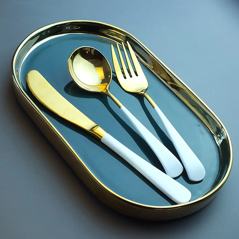 Art Nordic Metal Tableware Knife And Fork Set Luxury Stainless Steel Camping Dinnerware Set Bestekset Kitchen Supplies BK50DC
Art Nordic Metal Tableware Knife And Fork Set Luxury Stainless Steel Camping Dinnerware Set Bestekset Kitchen Supplies BK50DC
