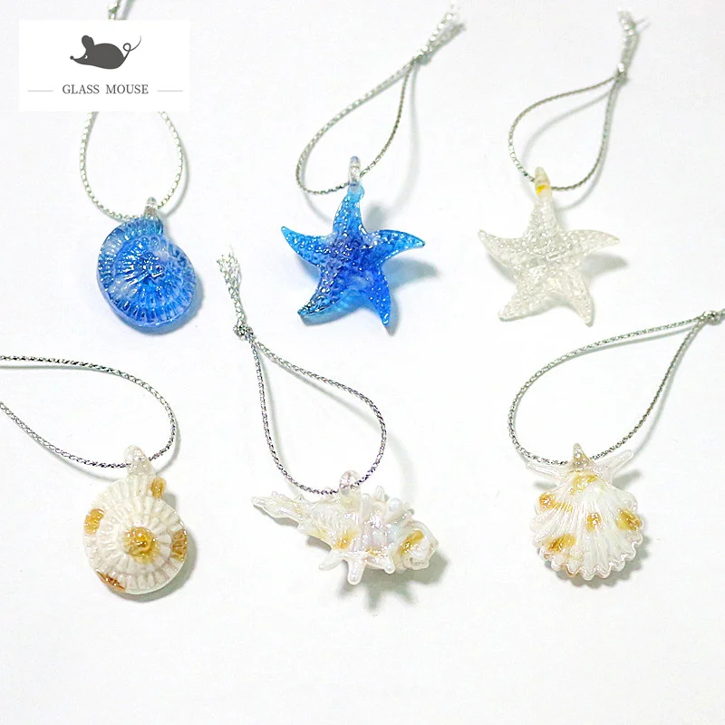 Cute Miniature Handmade Glass Starfish Conch Shells Figurines Ornaments Hanging Home Decoration Marine Style Pendant Accessories
Cute Miniature Handmade Glass Starfish Conch Shells Figurines Ornaments Hanging Home Decoration Marine Style Pendant Accessories