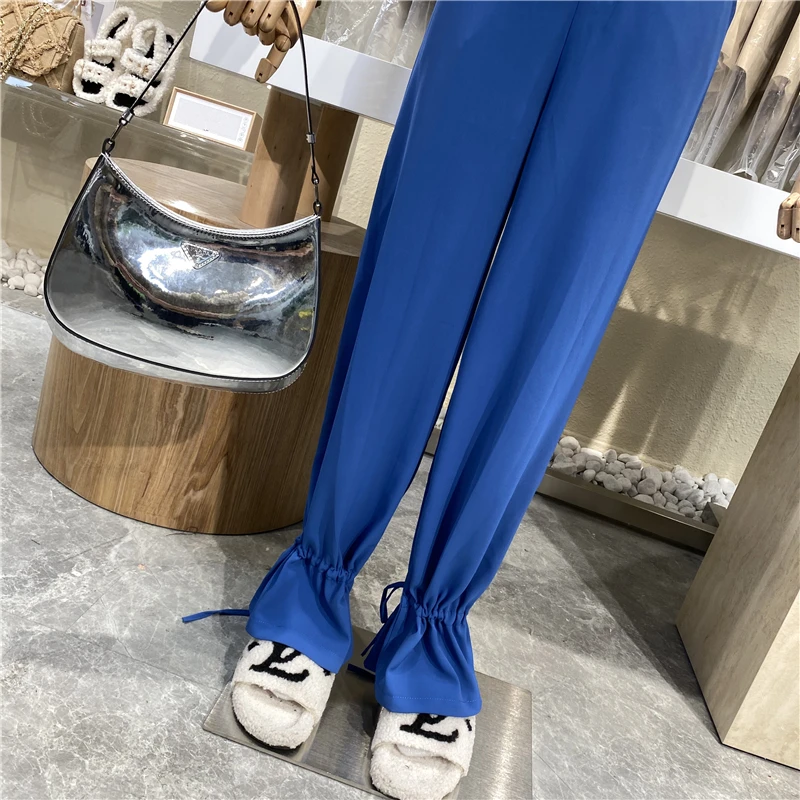 Brand Original Design 2021 Draw Rope Tie Leg Pants High Waist Slim Casual Chiffon Pants Haren Pants
Brand Original Design 2021 Draw Rope Tie Leg Pants High Waist Slim Casual Chiffon Pants Haren Pants