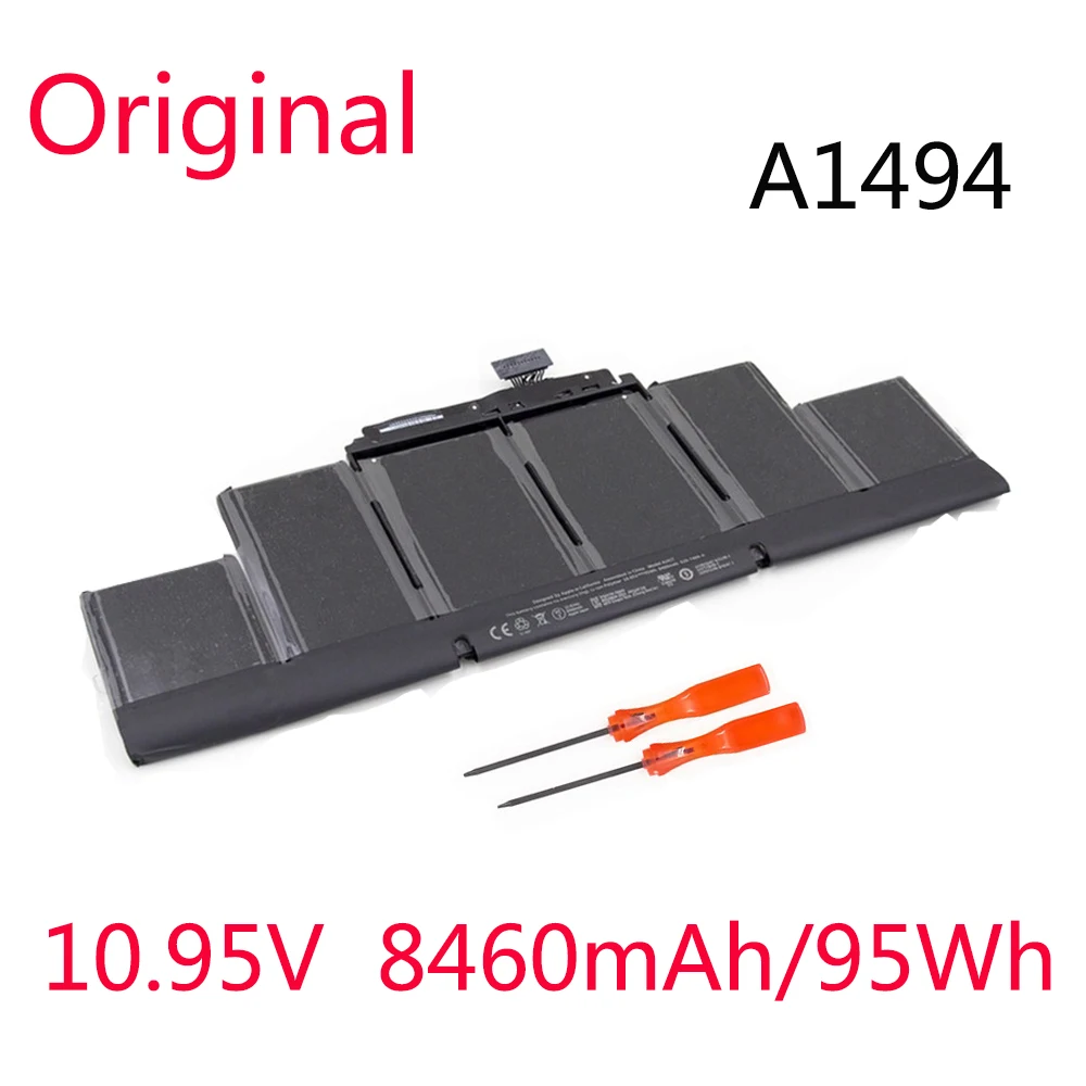 

A1494 Original New Battery For APPLE MacBook Pro 15" Retina Display A1398 Late 2013 & Mid 2014 10.95V 95Wh