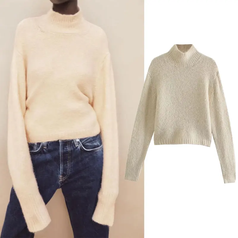 Za 2021 Autumn Women Sweater Casual Pullover Winter Sweaters Woman Loose Long Sleeve Soft Knitted Women's Jumper Chic Tops
Za 2021 Autumn Women Sweater Casual Pullover Winter Sweaters Woman Loose Long Sleeve Soft Knitted Women's Jumper Chic Tops