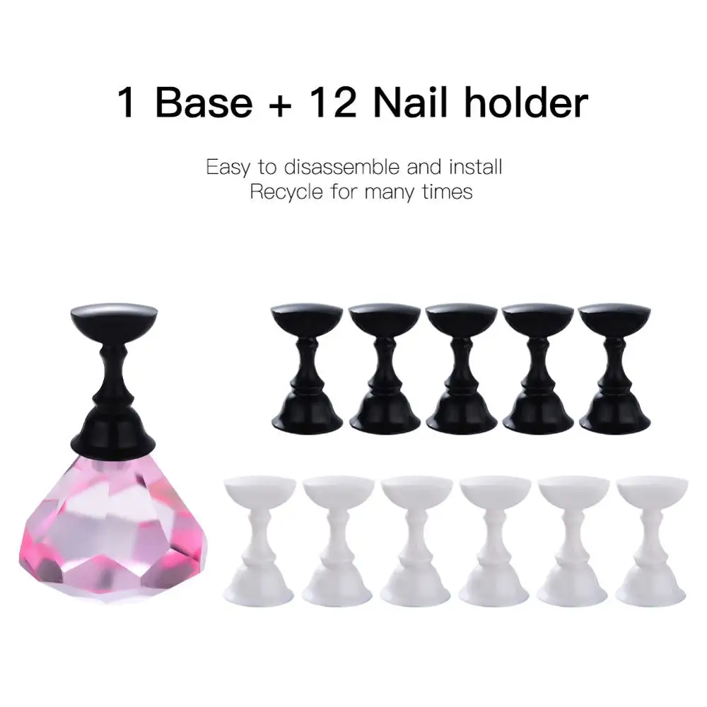 Japanese Checkerboard Nail Art Practice Stand 1 Crystal Base + 12 Black And White Chess Nail Display Nail Art Tool Set
Japanese Checkerboard Nail Art Practice Stand 1 Crystal Base + 12 Black And White Chess Nail Display Nail Art Tool Set