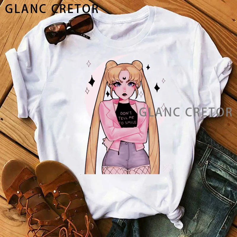 Sailor Moon Aesthetic cat Anime Women Cute Female T-shirt Kawaii Tees Fashion Ullzang 90s funny T Shirt Harajuku Women Tshirt
Sailor Moon Aesthetic cat Anime Women Cute Female T-shirt Kawaii Tees Fashion Ullzang 90s funny T Shirt Harajuku Women Tshirt