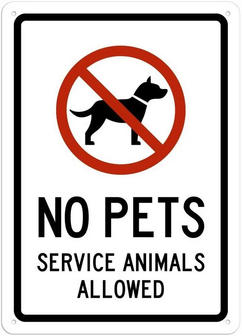 Metal Signs Tin Warning Sign Vintage Retro Wall Decor No Pets Service Animals Allowed Sign Tin Sign for Cafe Bar Home
Metal Signs Tin Warning Sign Vintage Retro Wall Decor No Pets Service Animals Allowed Sign Tin Sign for Cafe Bar Home