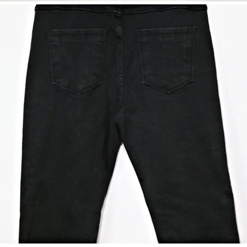 Black Jeans Women Ripped Holes High Waist Jeans Spring Summer Stretch Denim Pants Women Skinny Capris Female Pencil Jeans 10399
Black Jeans Women Ripped Holes High Waist Jeans Spring Summer Stretch Denim Pants Women Skinny Capris Female Pencil Jeans 10399